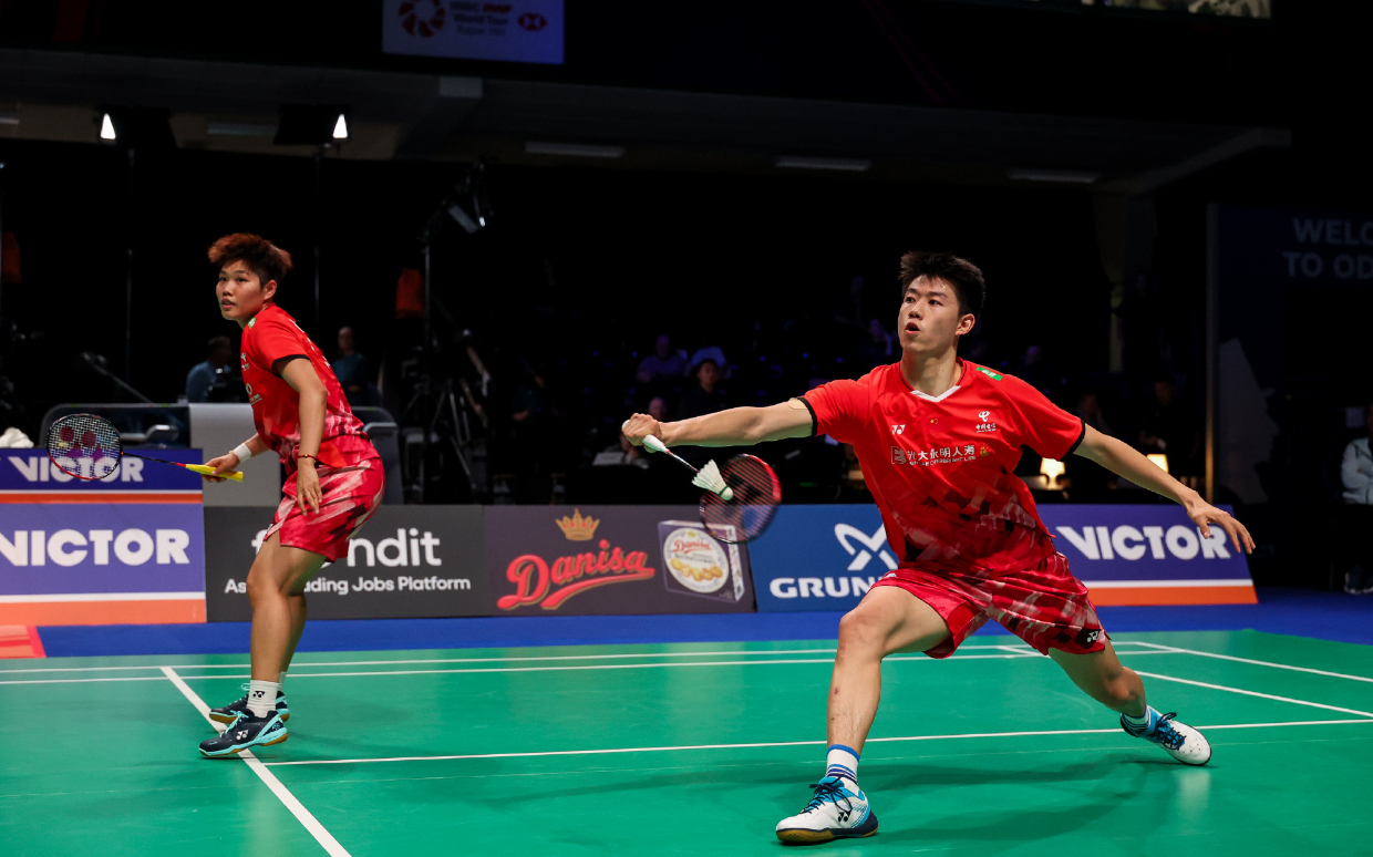 丹麦羽毛球选手力克对手，收获个人亚军！